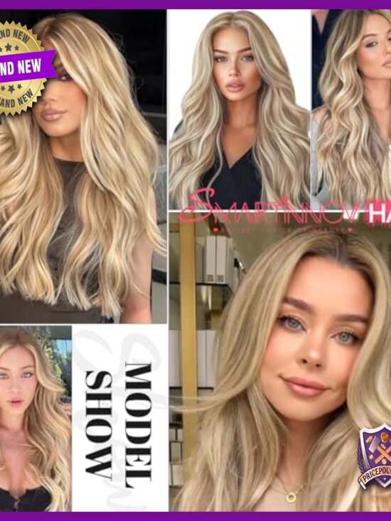 13x6 HD Lace Frontal Wig 28 Inch Human Hair 180% Density Pre Plucked